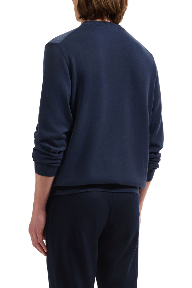 Cotton Crewneck Sweater, Alternate, color, INK