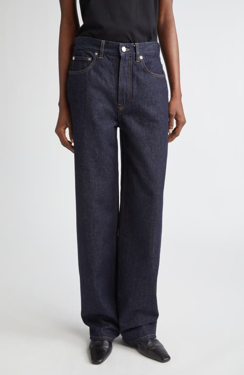 LOULOU DE SAISON Samur High Waist Tapered Leg Jeans in Raw Wash at Nordstrom, Size 25