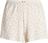 KILO BRAVA Lace Trim Stretch Modal High Waist Shorts