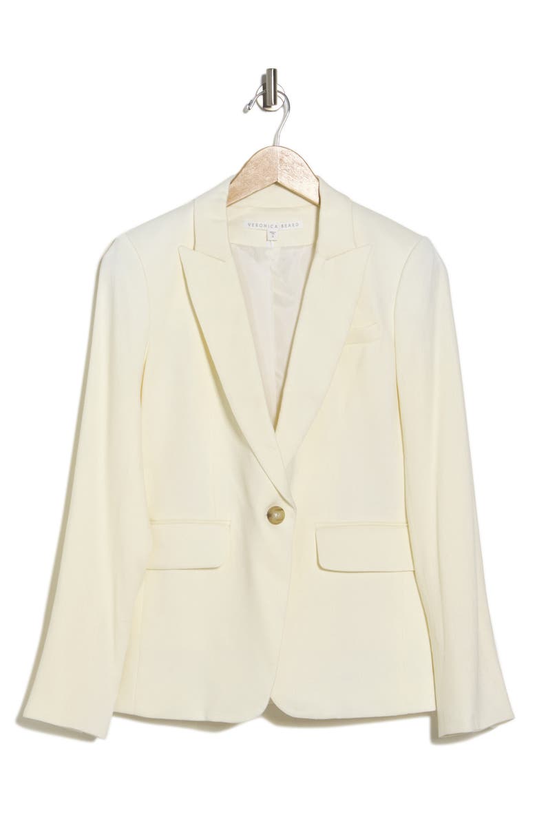 Veronica Beard Peak Lapel Cutaway Dickey Blazer, Alternate, color, 