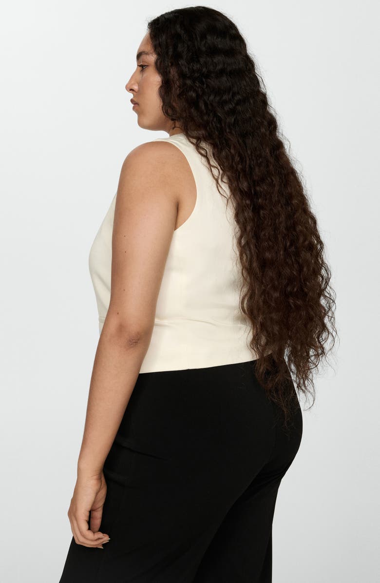 MANGO Flowy Wide Leg Crop Pants, Alternate, color,