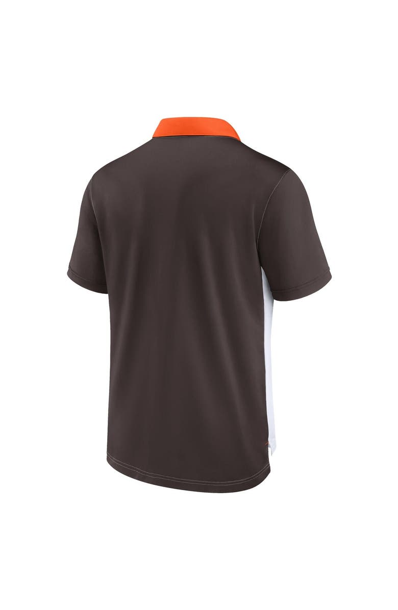 Nike Men's Nike  White/Brown Cleveland Browns Rewind Pique Polo, Alternate, color, White