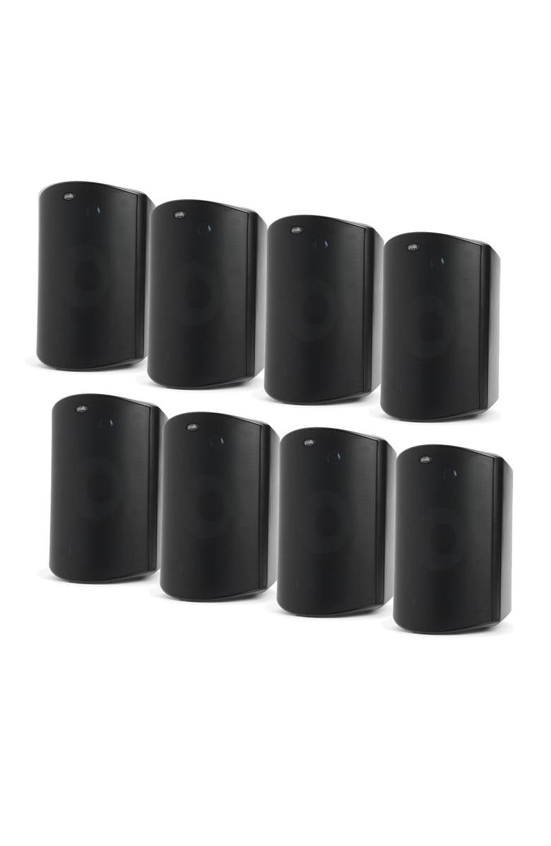 Polk Audio Atrium 8 All Weather Outdoor Loudspeakers - 8 Pack, Main, color, Black