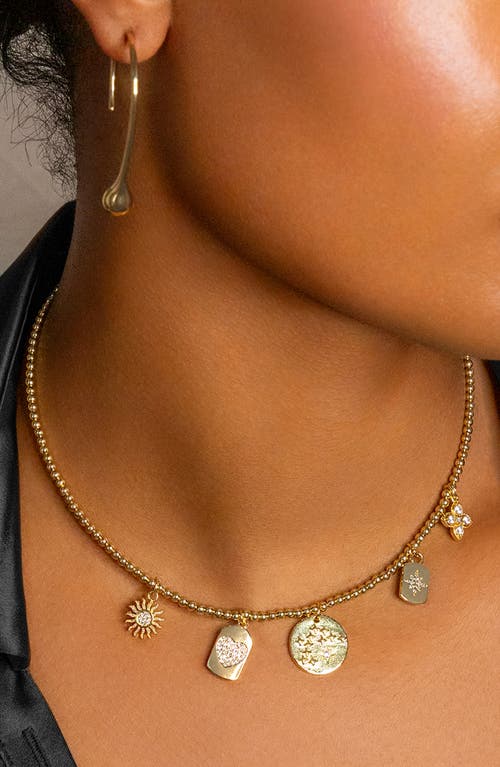 Marlyn Schiff Charm Ball Chain Necklace