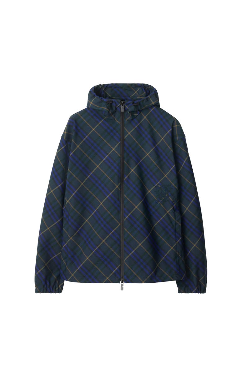 Burberry Check Twill Hooded Jacket, Alternate, color, 