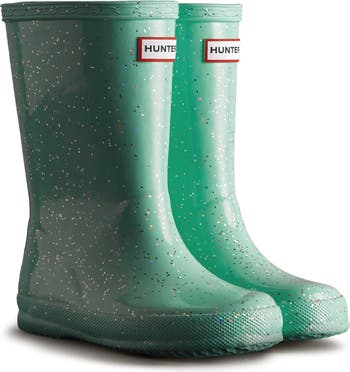 HUNTER NEW Glitter KIDS Toddler Boots / Rainy outlet Day Winter School US 7/8