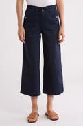 Democracy Wide Leg Ankle Crop Pants