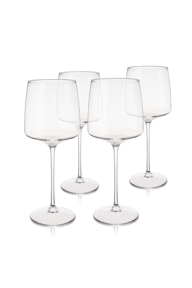 Reserve Julien Crystal Bordeaux Glasses Set of 4, Main, color, Clear