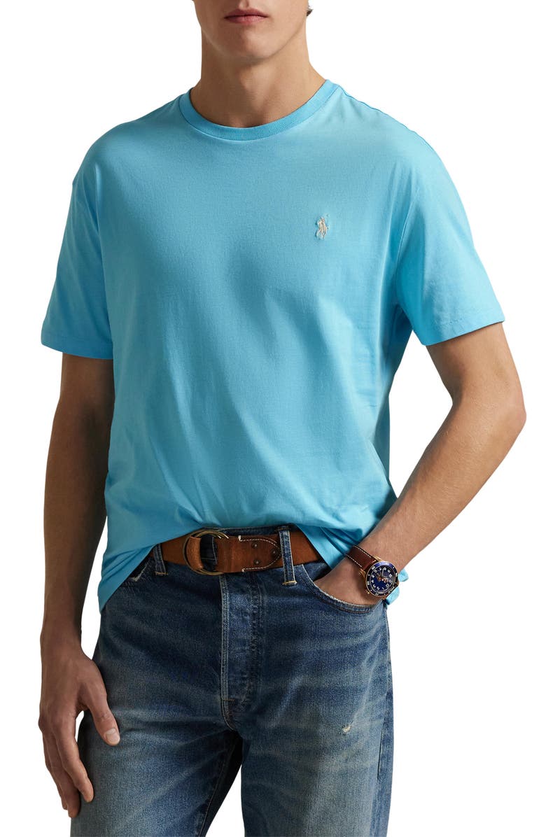 Polo Ralph Lauren Embroidered Short Sleeve Jersey T-Shirt, Main, color, 