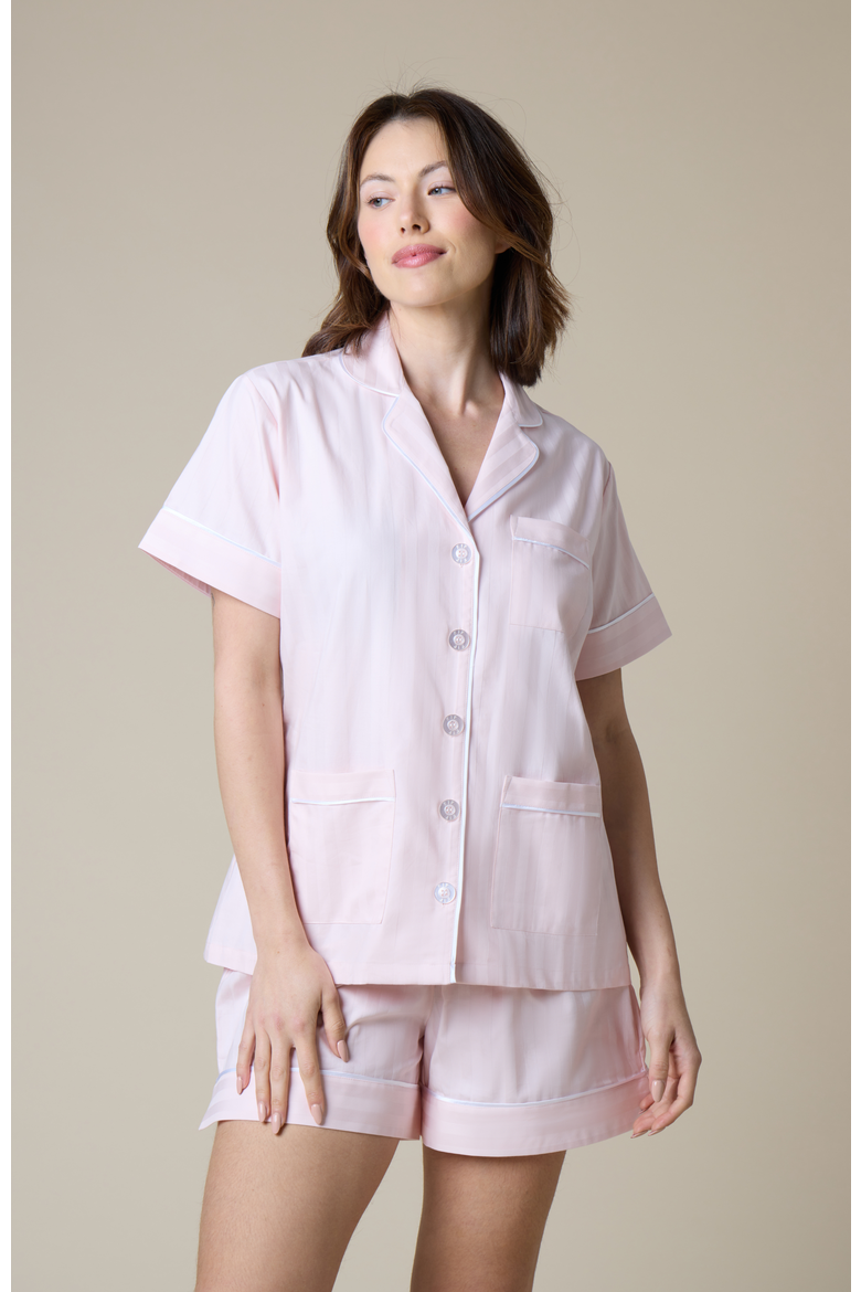 Premium Cotton Short Set, Main, color, Pink Peony
