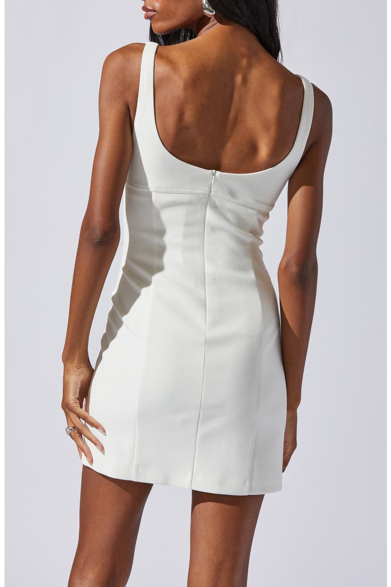 Sheath Minidress, Alternate, color, WHITE