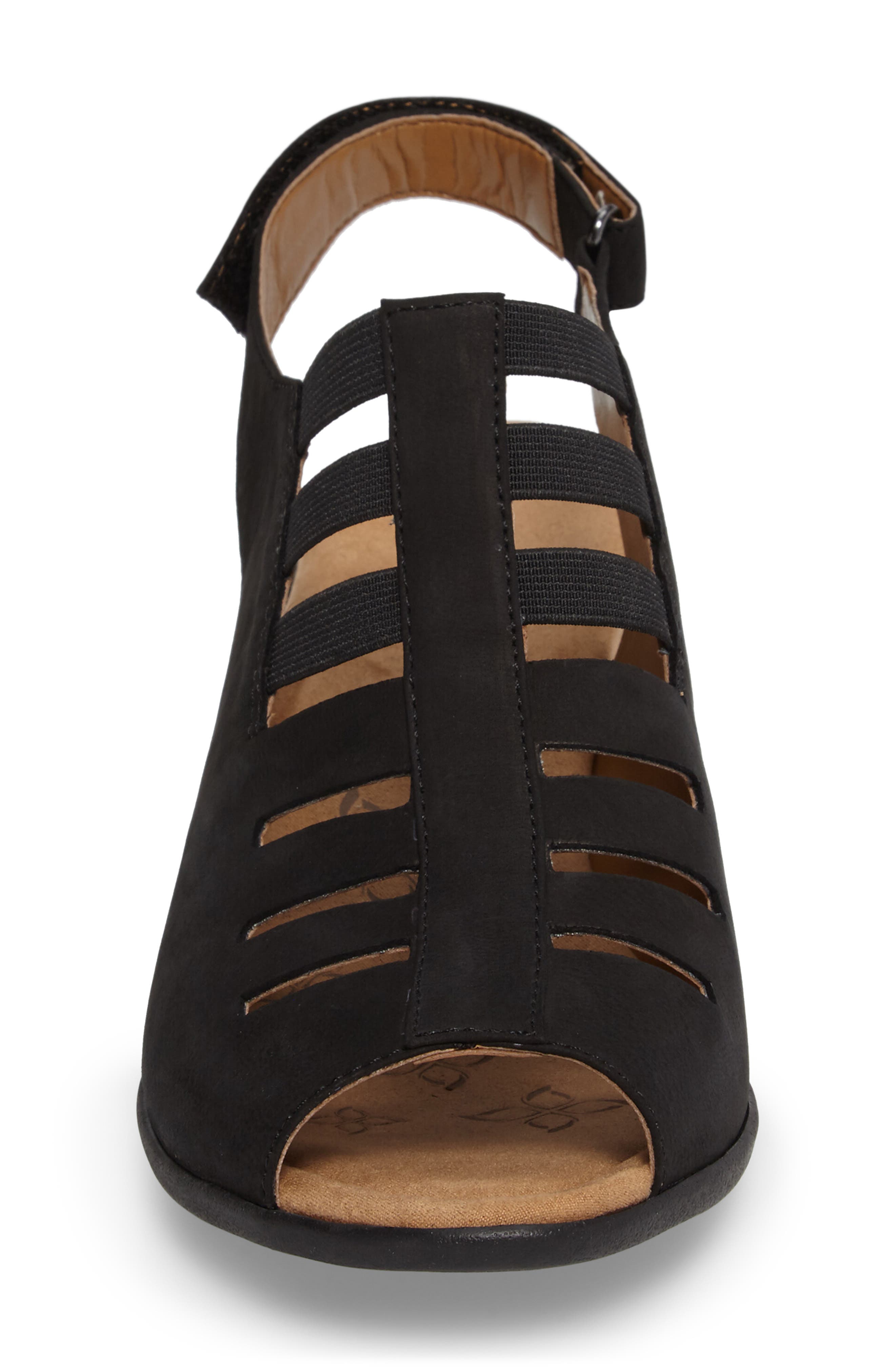 Comfortiva Faye Sandal, Alternate, color, Black Nubuck Leather