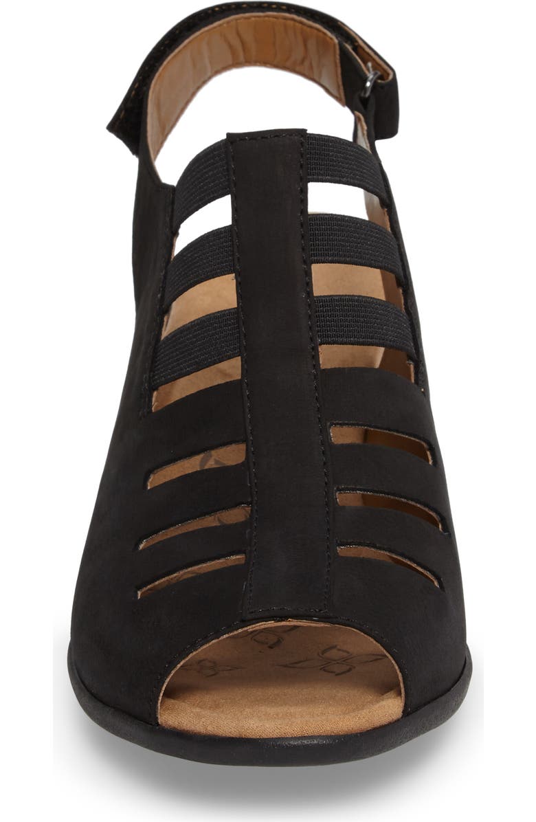 Comfortiva Faye Sandal, Alternate, color, Black Nubuck Leather