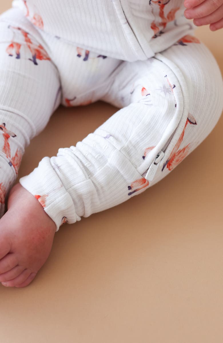 Posh Peanut Fennec Convertible Zip-Up Footie, Alternate, color, Beige