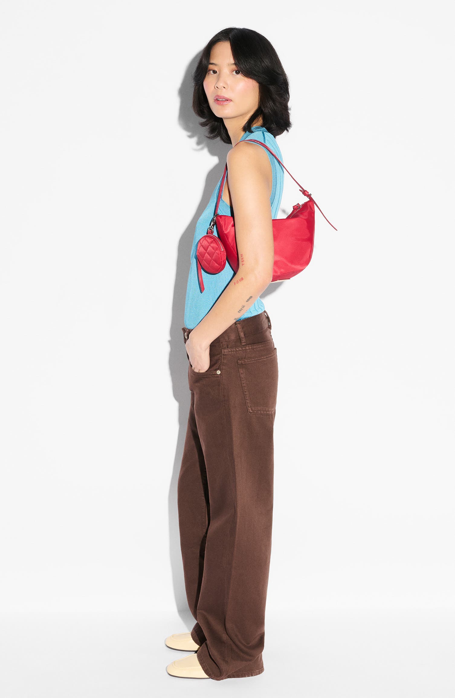 Small Waverly Shoulder Bag, Alternate, color, APPLE
