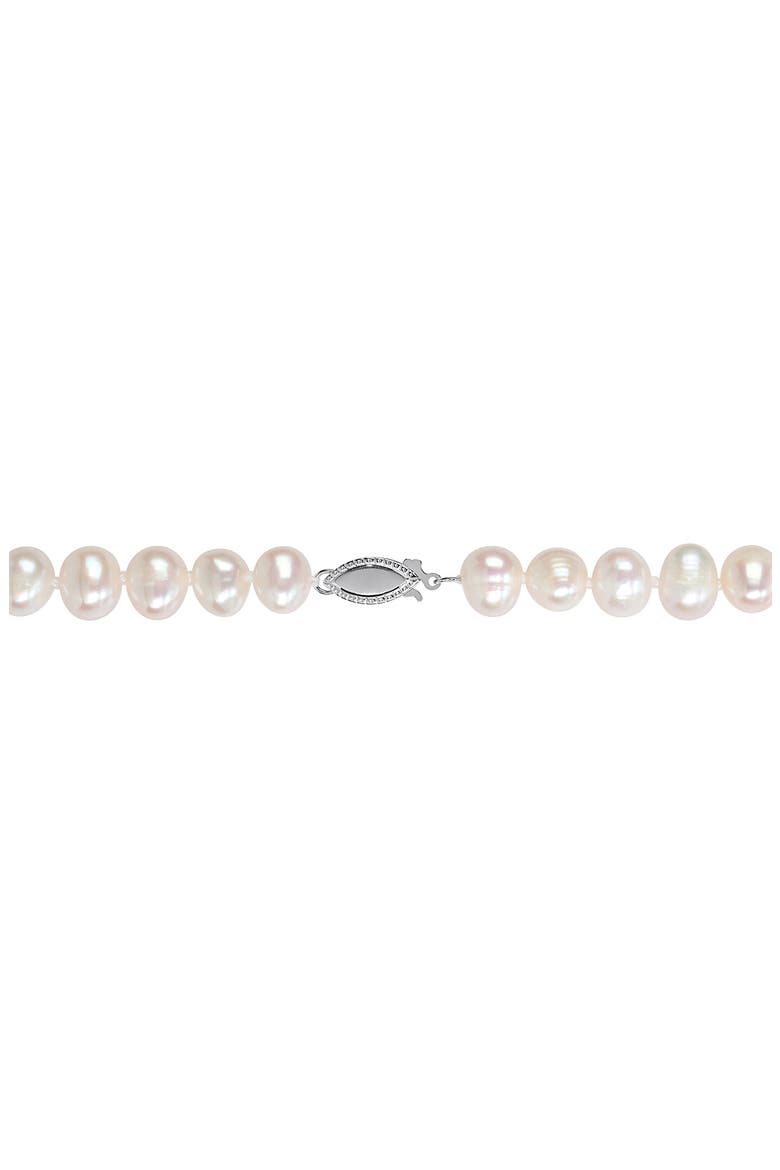 7-8mm Cultured Freshwater Pearl Necklace, Alternate, color, WHITE