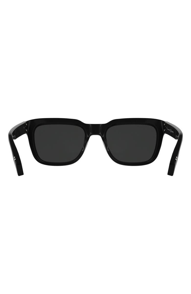 Canada Goose 52mm Rectangular Sunglasses, Alternate, color, Black