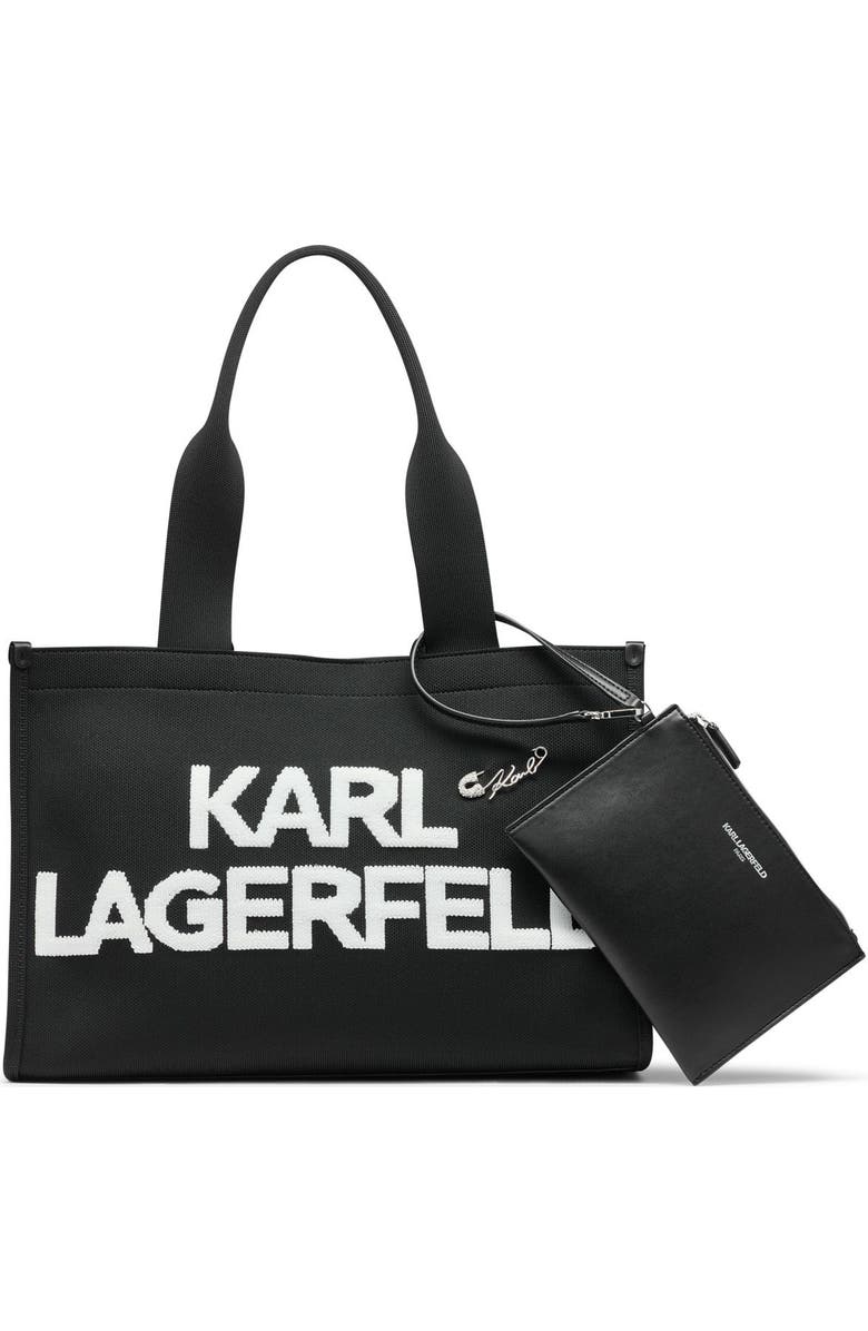 KARL LAGERFELD PARIS Kristina Tote, Main, color, Black