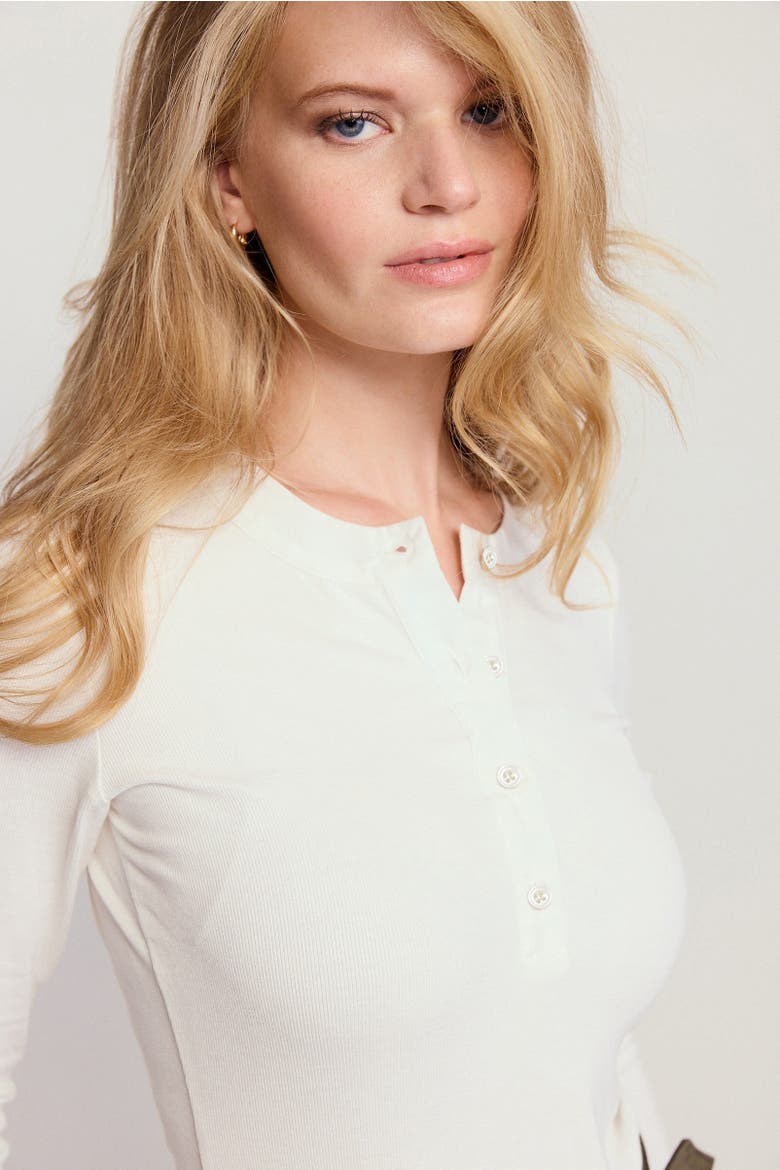 The Long Sleeve  Brett Shirt, Alternate, color, White