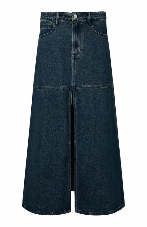 Denim Maxi Skirt