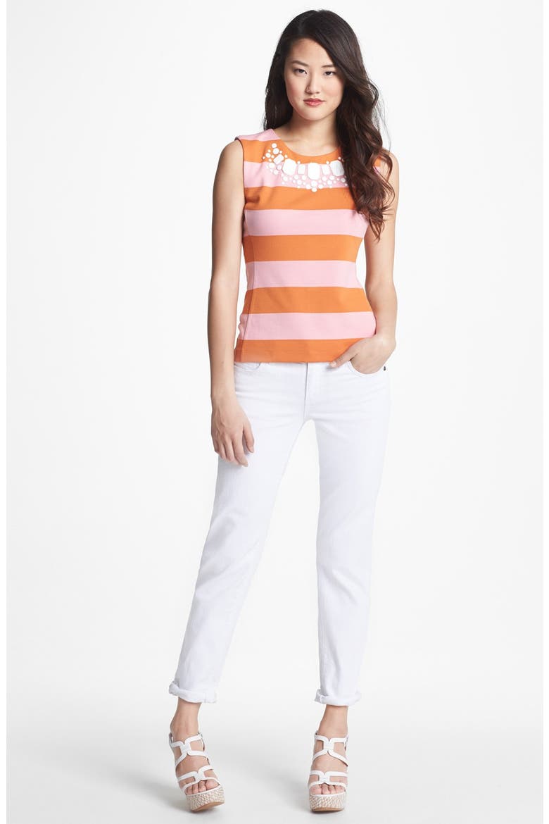 'Catherine' Slim Boyfriend Jeans, Alternate, color, WHITE