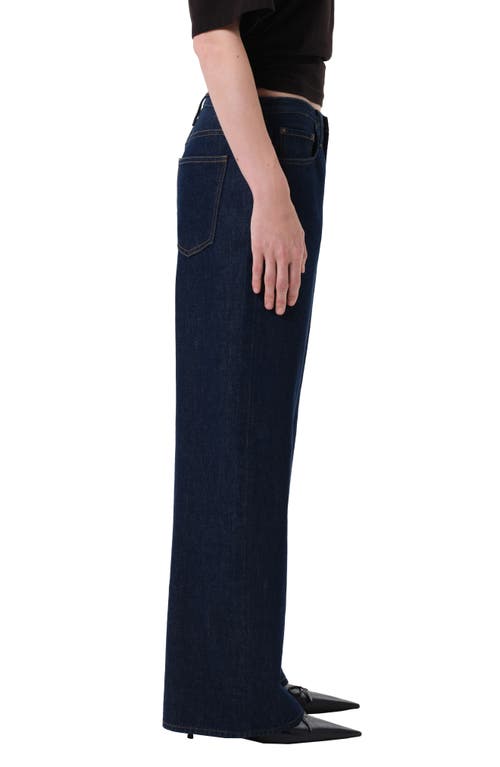 Agolde Kiera Low Rise Wide Leg Jeans In Blue