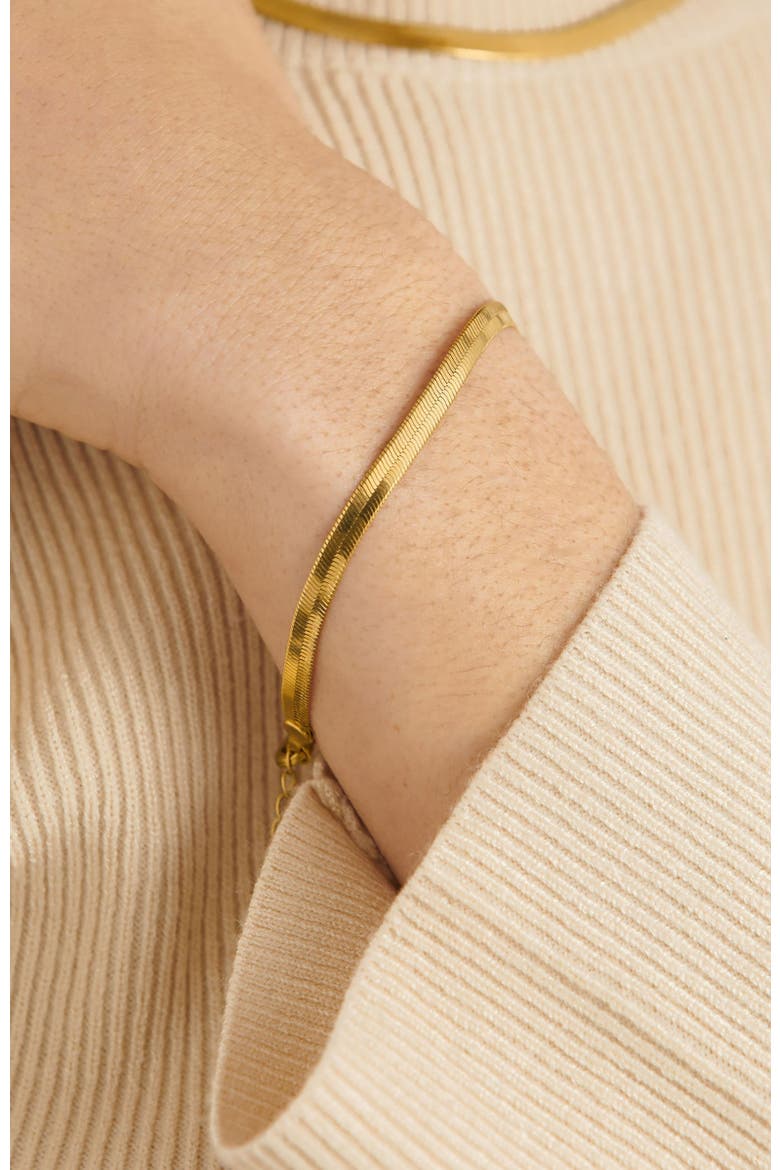Ciana Snake Chain Bracelet, Alternate, color, Gold