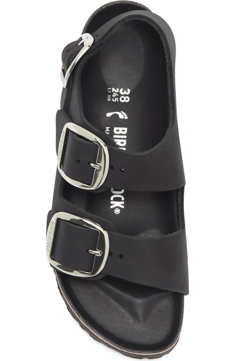 Birkenstock Milano Slingback Sandal, Alternate, color, Black