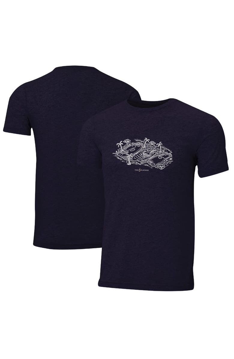 AHEAD Men's Ahead Navy THE PLAYERS Course Instant Classic Tri-Blend T-Shirt, Alternate, color, Navy
