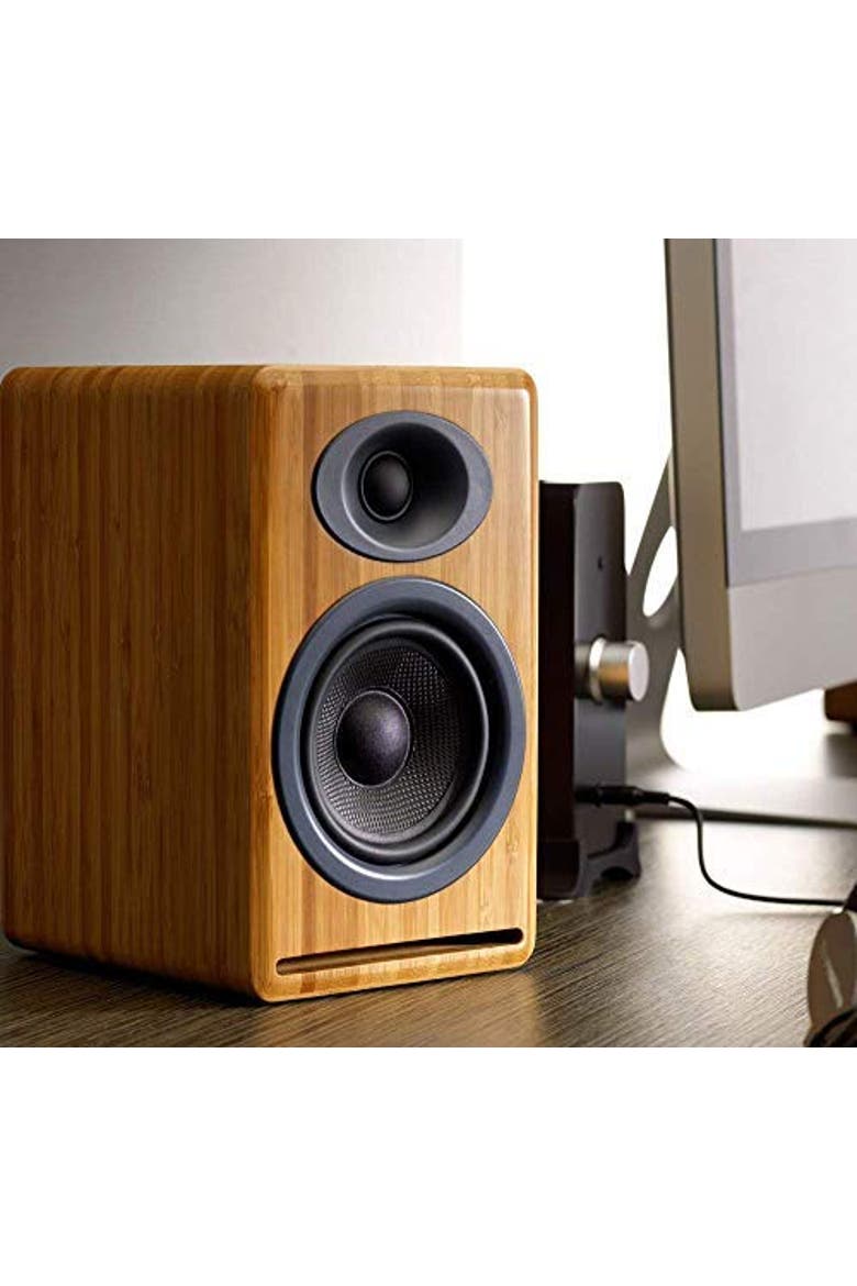 P4 Passive Speakers, Alternate, color, Bamboo