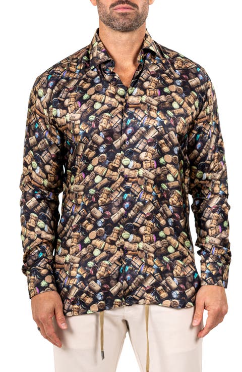 Fibonacci Marthyr 0243 Contemporary Fit Button-Up Shirt