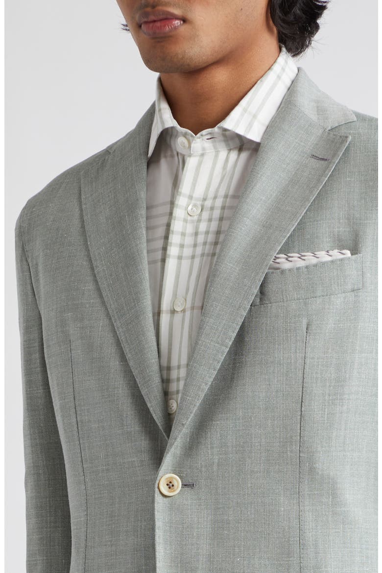 Wool Blend Blazer, Alternate, color, MILITARY GREEN