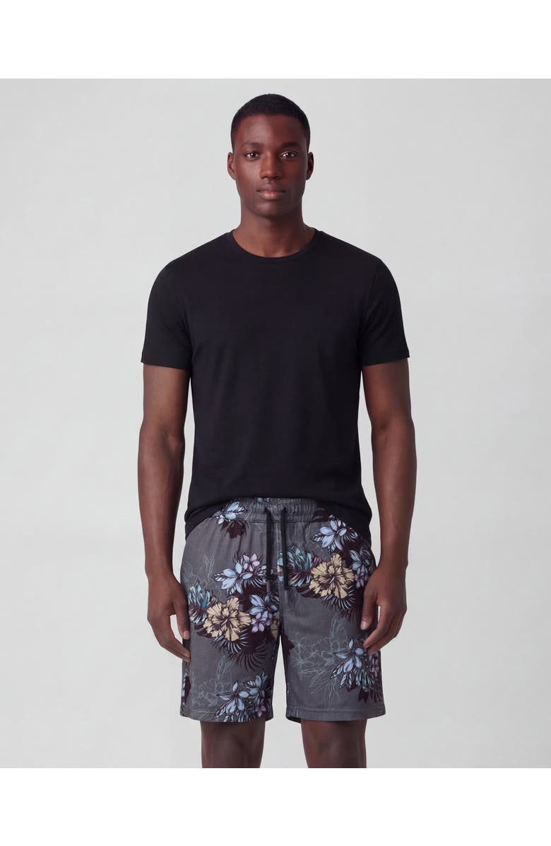 Lords of Harlech Exotic Floral Mens Lounge Short, Alternate, color, Exotic Floral Black