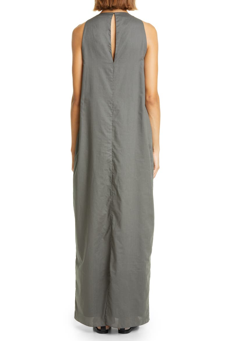 Beaded Halter Neck Cotton Blend Maxi Dress, Alternate, color, ABETE