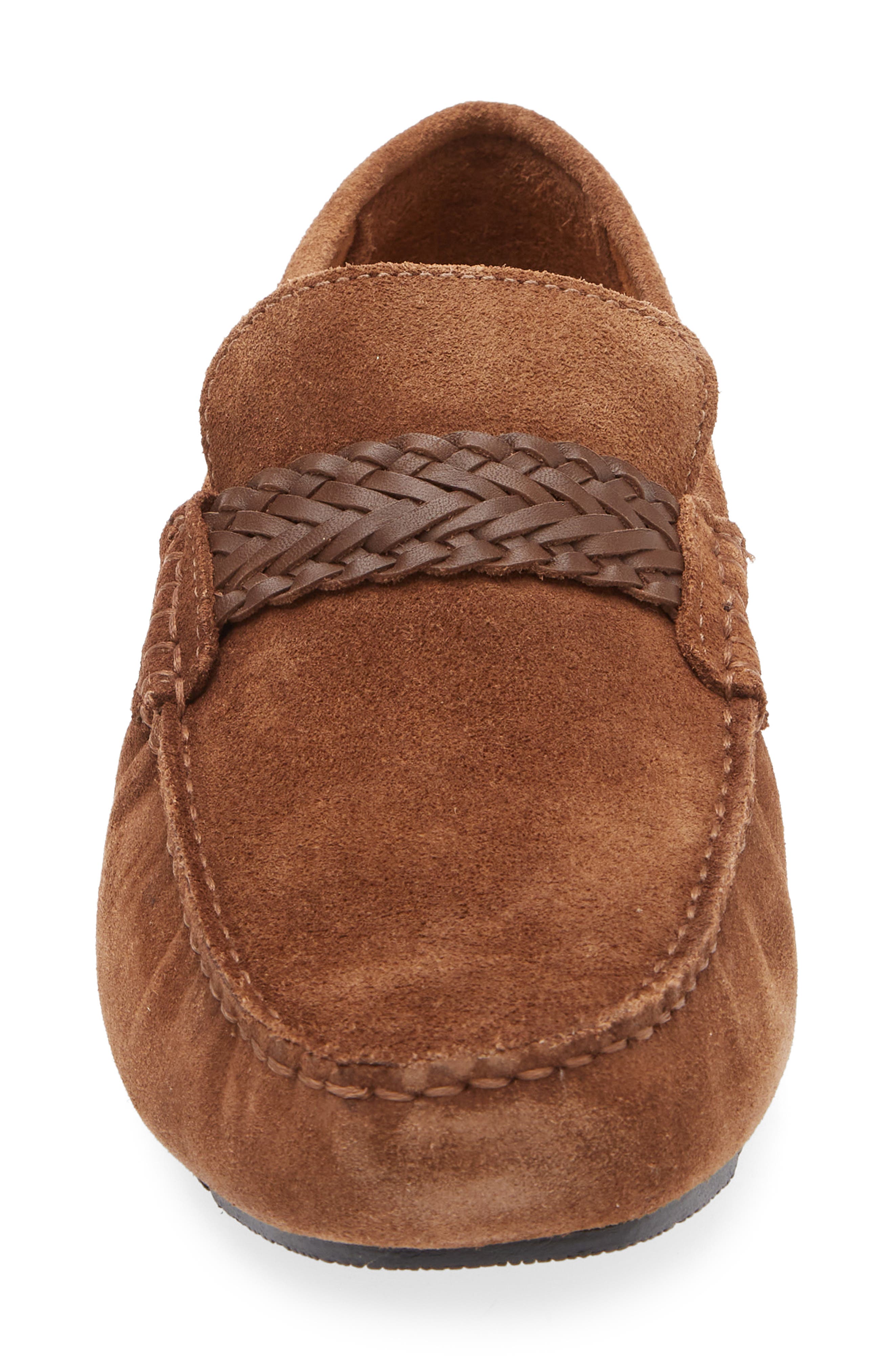Marc Joseph New York Kenmore Braided Strap Loafer, Alternate, color, Cappuccino Suede