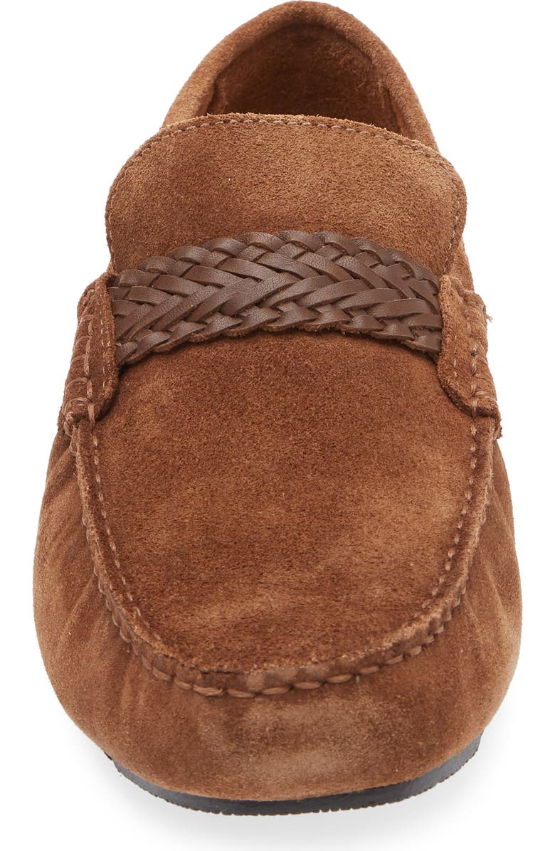 Marc Joseph New York Kenmore Braided Strap Loafer, Alternate, color, Cappuccino Suede