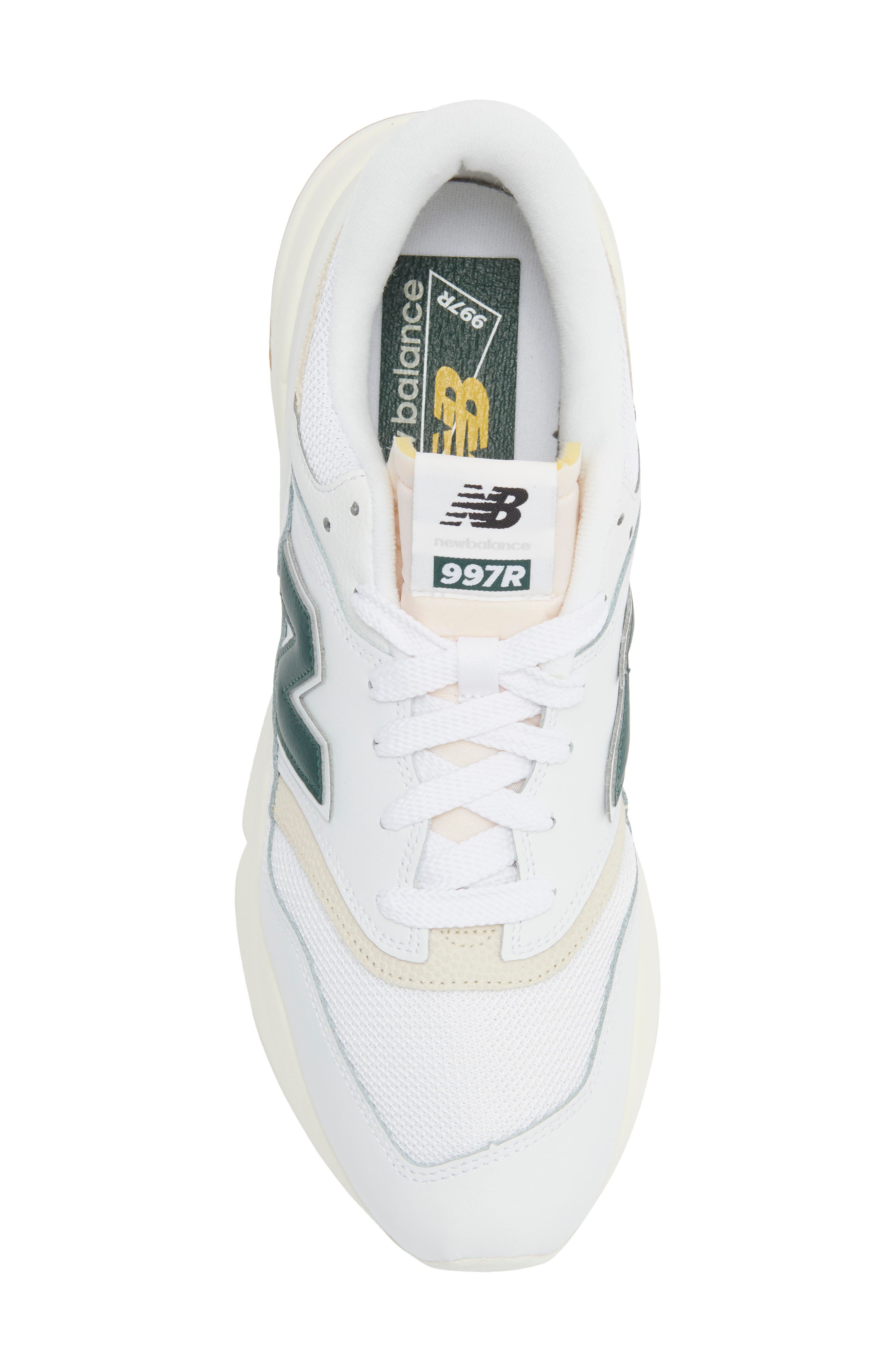 Gender Inclusive 997R Sneaker, Alternate, color, WHITE/ NIGHT WATCH GREEN