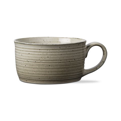 Loft Reactive Glaze Soup Mug - Latte Brown Ceramic Drinkware