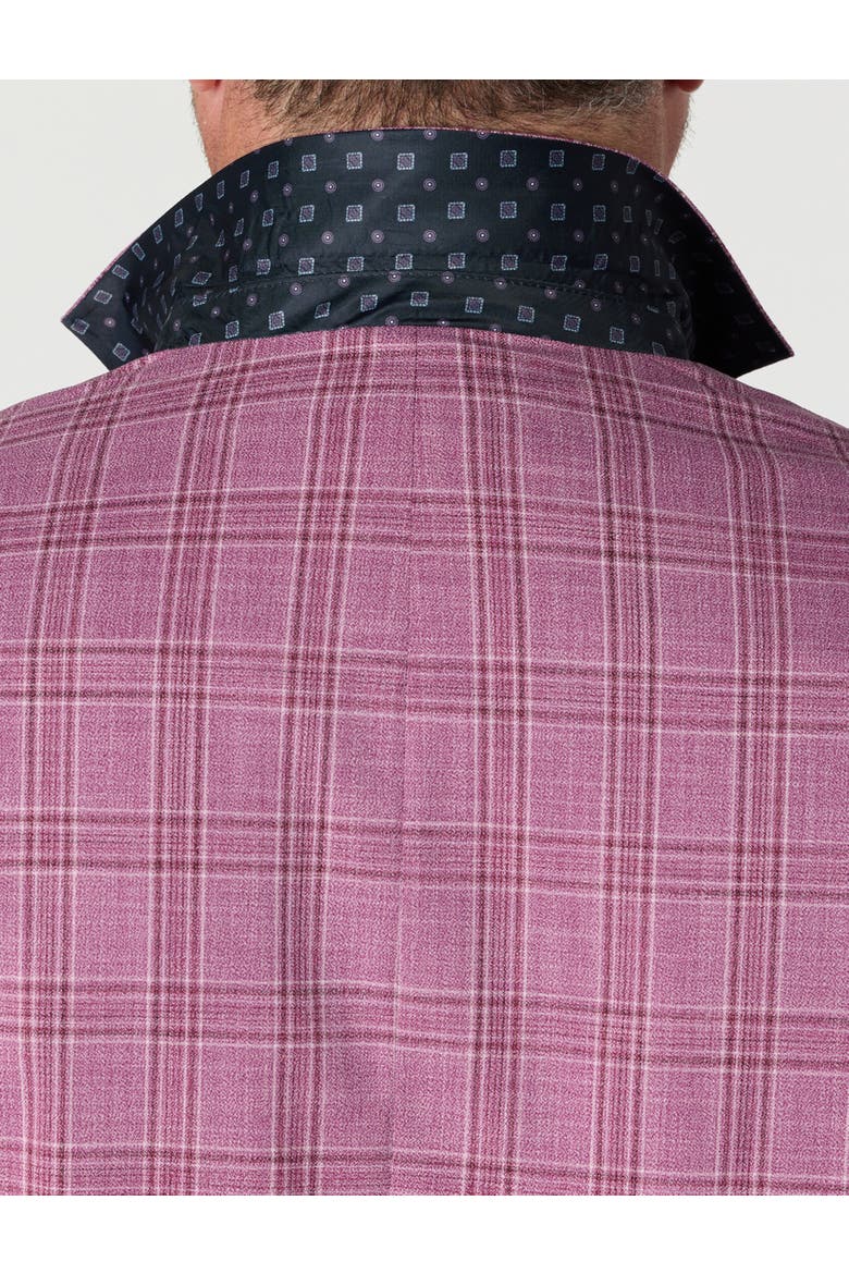 Big & Tall Vibrant Plaid Sport Coat, Alternate, color, BERRY