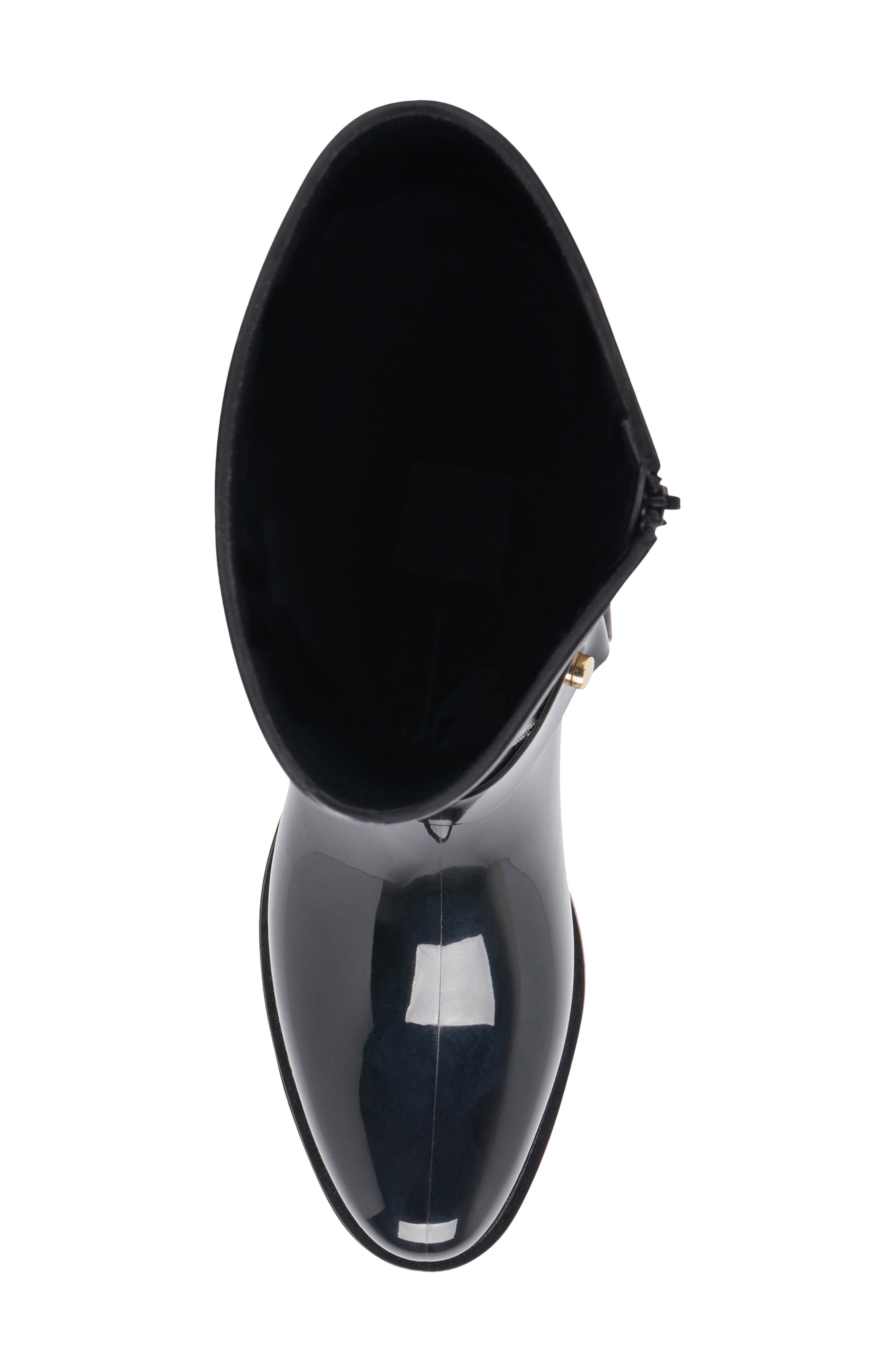Dolce Vita Cloudy H₂O Waterproof Knee High Boot, Alternate, color, Midnight Patent Stel
