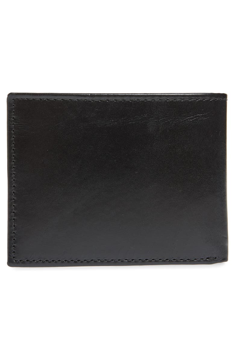Johnston & Murphy Leather Flip Wallet, Alternate, color,