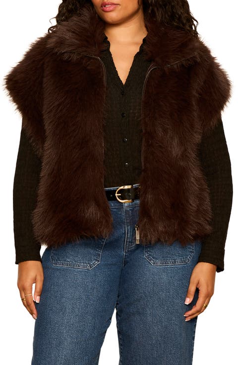 Silky Faux Fur Vest