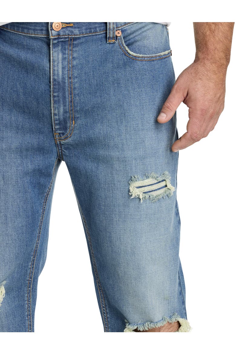 Big & Tall Ripped Tapered-Fit Jeans, Alternate, color, FADED OUT