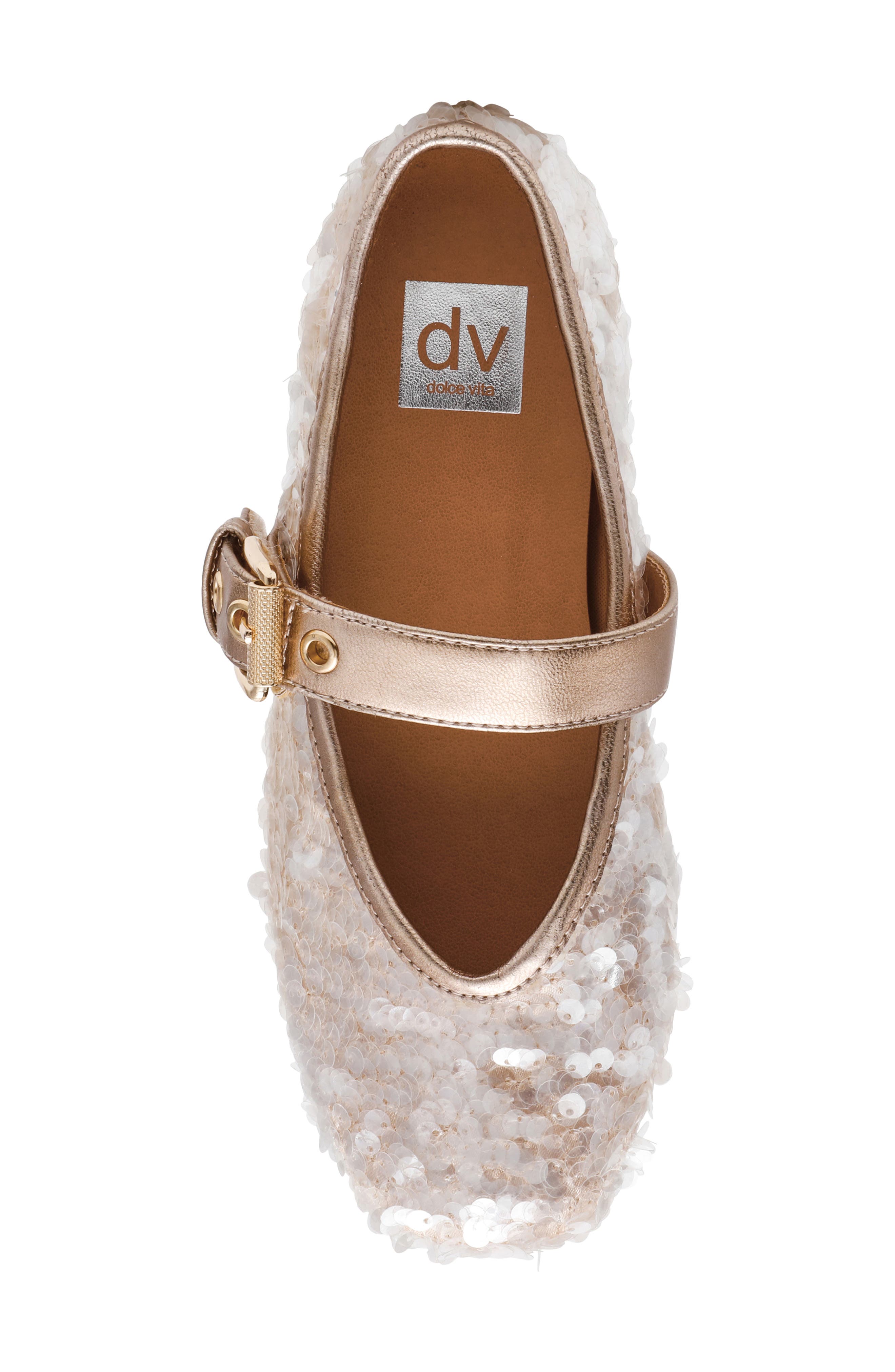 DV by Dolce Vita Kids
 Bonnie Mary Jane Flat, Alternate, color, Gold Shiny