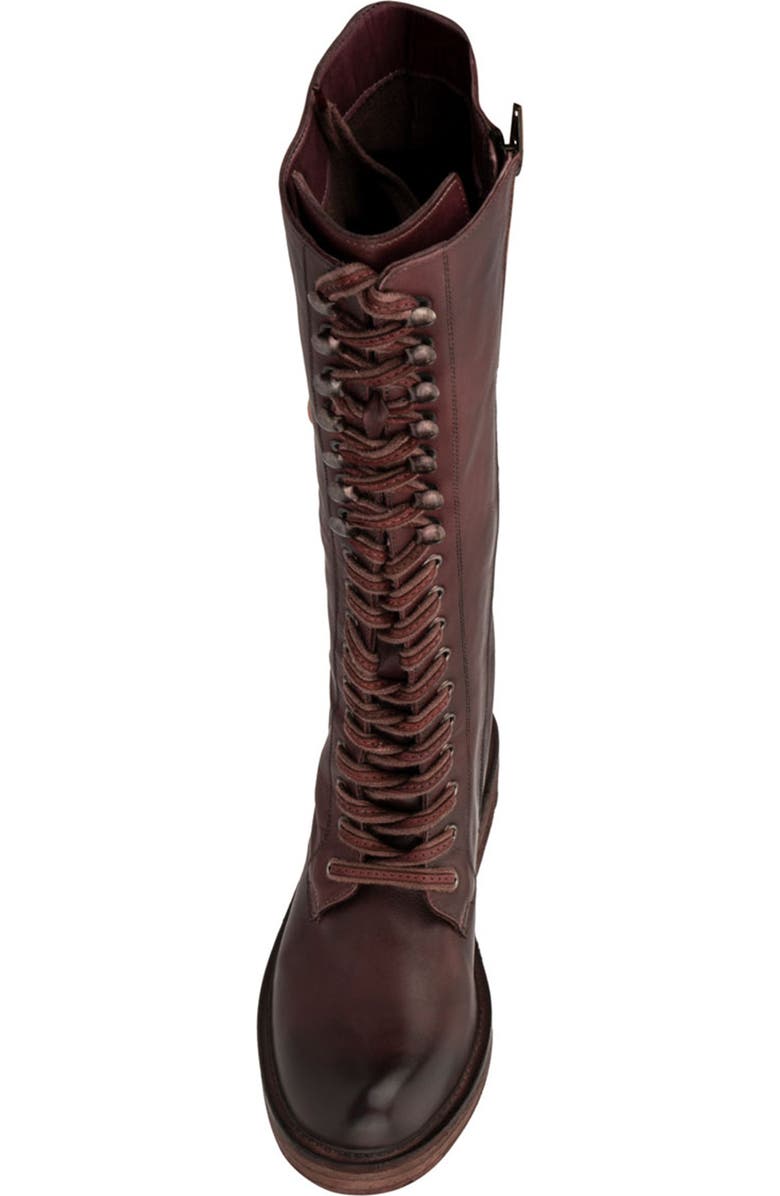 VINTAGE FOUNDRY Sadelle Lace-Up Boot, Alternate, color, Burgundy