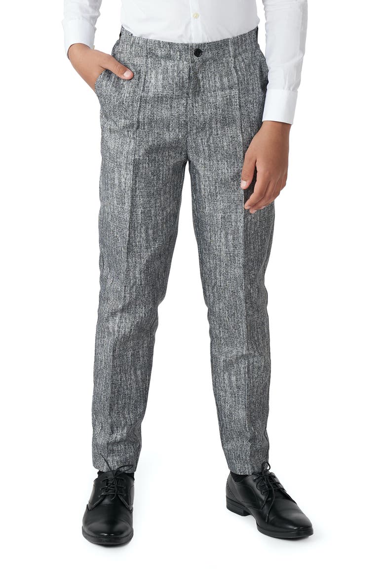 Suitmeister '20s Three-Piece Suit with Tie & Hat, Alternate, color, GREY