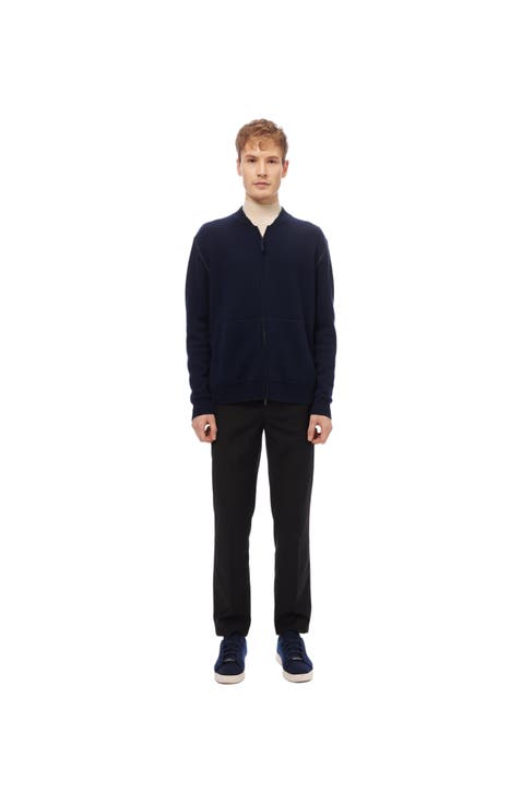 Men's Cashmere Jacket with Zip Closure