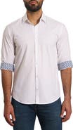 Jared Lang Trim Fit Solid Cotton Button-Up Shirt