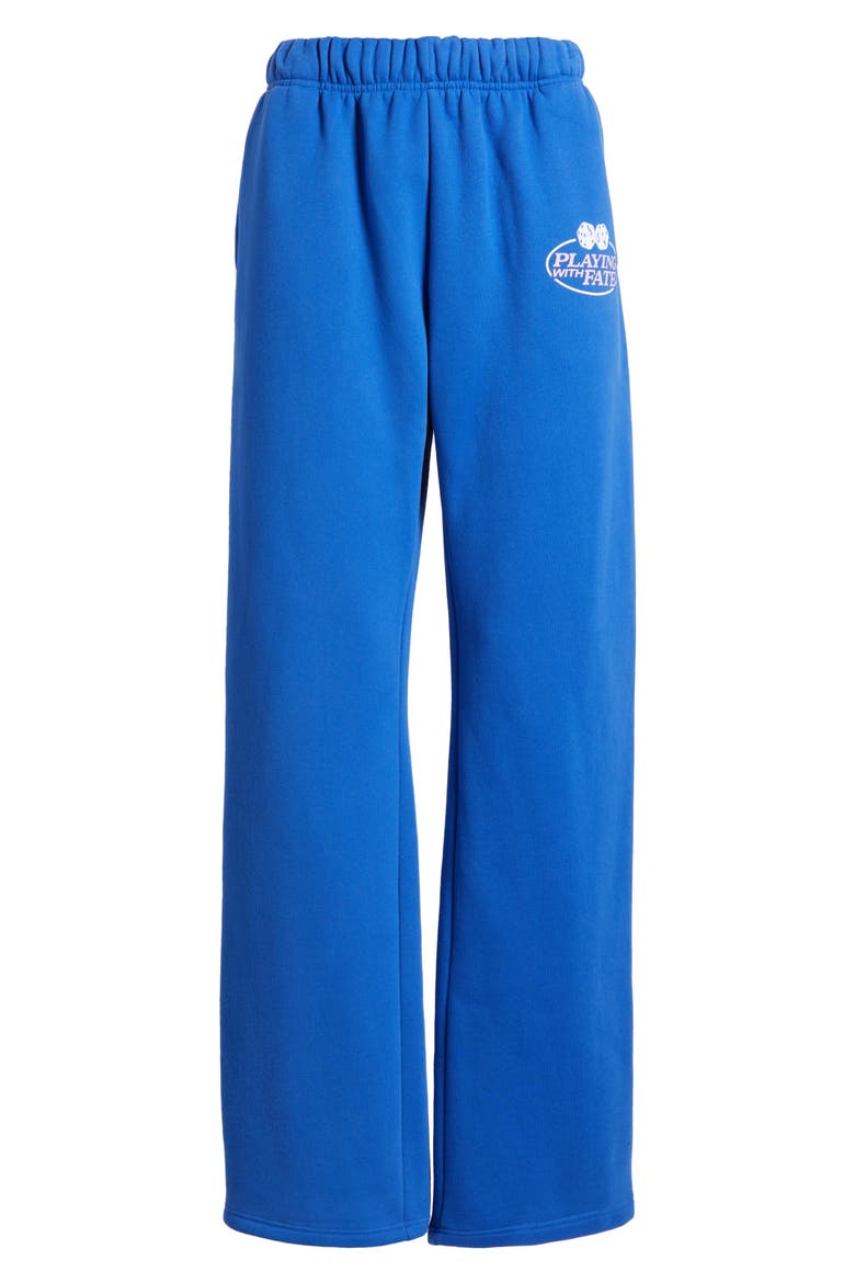 Playing with Fate Wide Leg Sweatpants, Alternate, color, BLUE