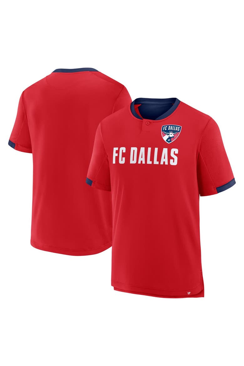 Men's Fanatics Red FC Dallas Stoppage Time Striker T-Shirt, Main, color, Red